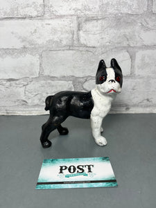 Cast Iron Boston Terrier Dog