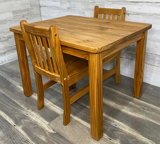 Kids Wood Table & 2 Chairs