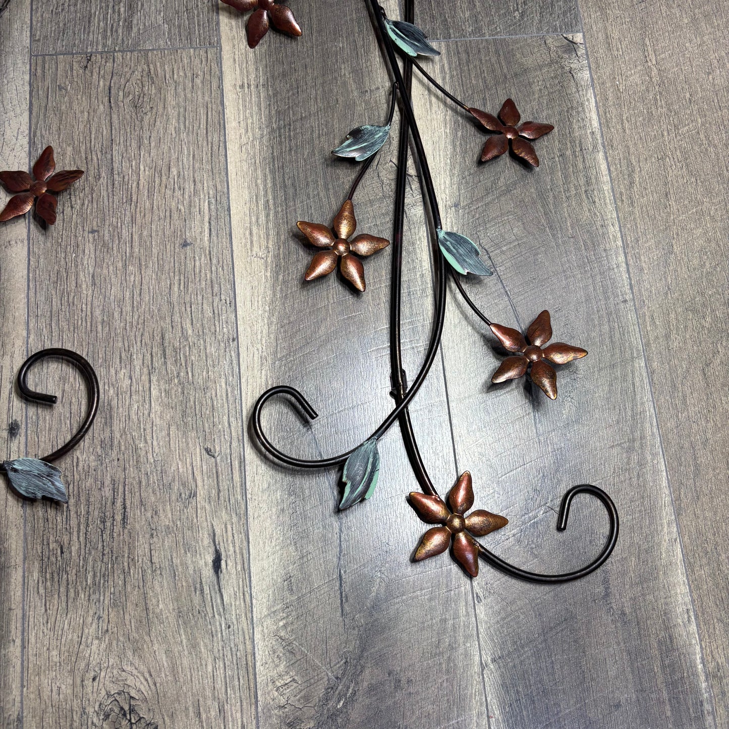 Floral Metal Wall Decor Set Of 2