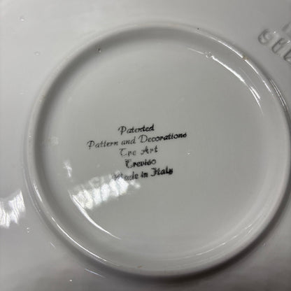 Vintage 3D Vegetable Ceramic Tre Art Made In Italy Serving Bowl