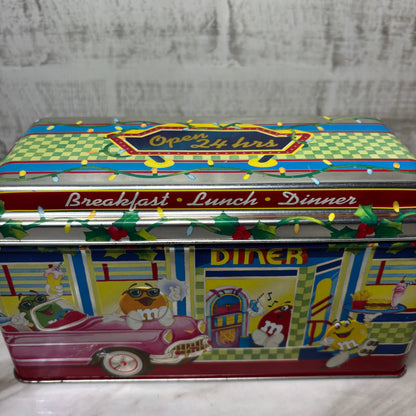 Vintage 1996 M&M's Christmas Series Diner #4 Limited Edition Canister