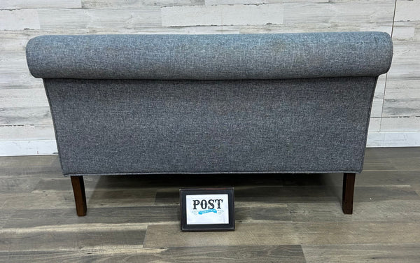 Gray Cushioned Bench