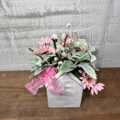 Ceramic White House Vase