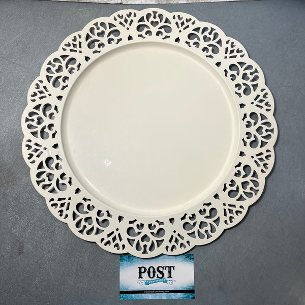 White Lace Dessert Tray/ Plate