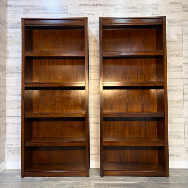 Set of 2 Crate & Barrel Payton Bookcases