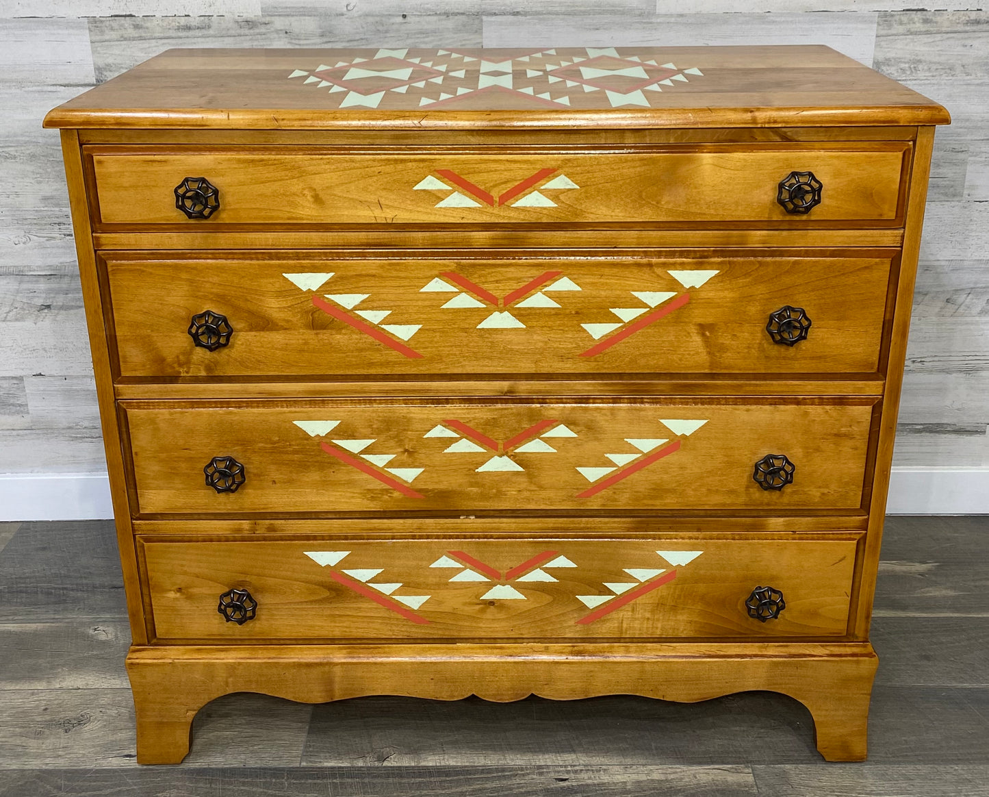 Tribal Theme Wood Dresser