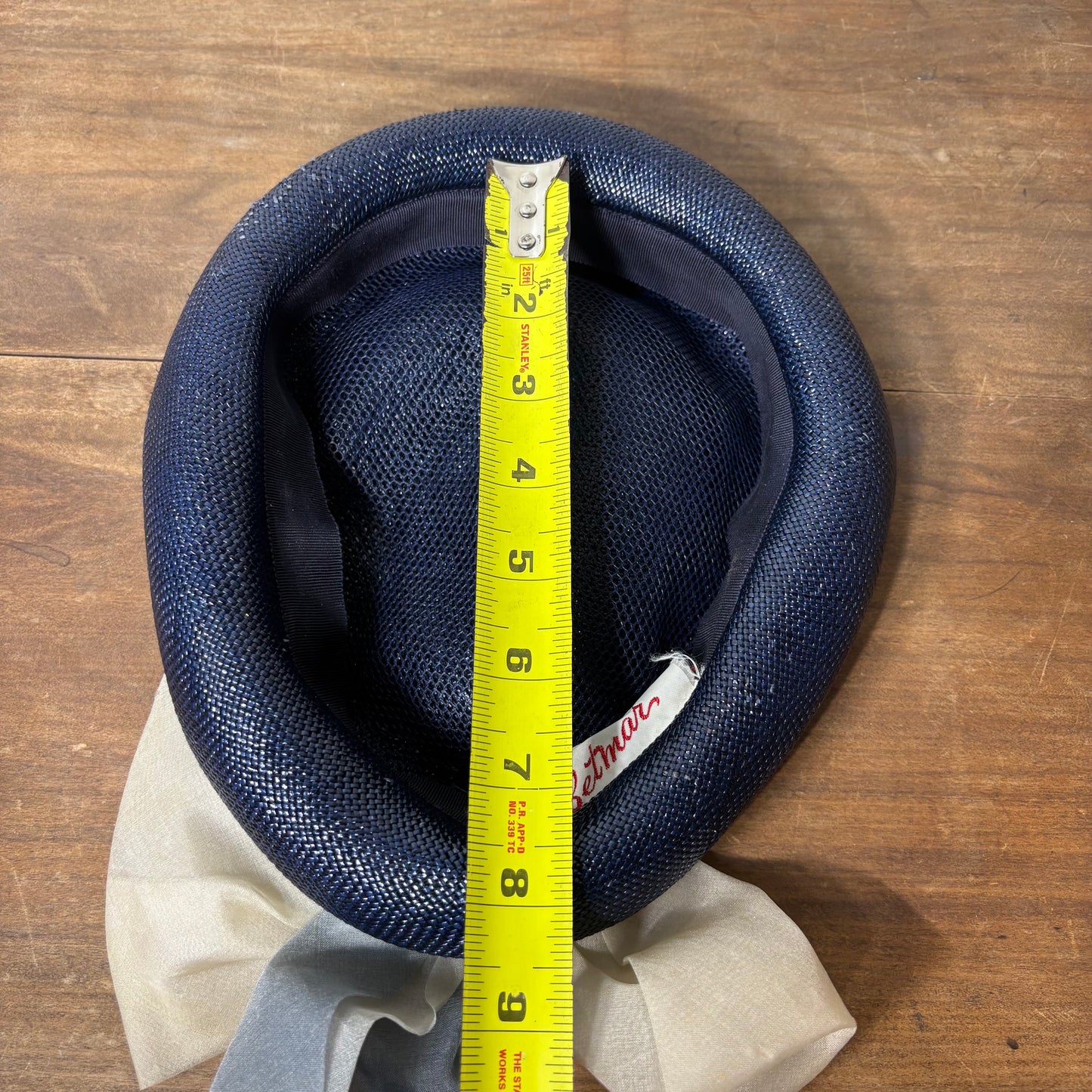 Vintage Betmar Navy Blue Cocktail Hat