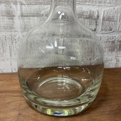 Heavy Glass Decanter Vase