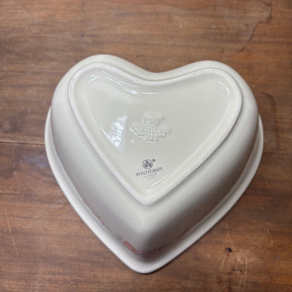 Vintage Pfaltzgraff Tea Rose Heart-Shaped Bowl