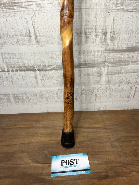 Twist Carved Wooden Walking Cane