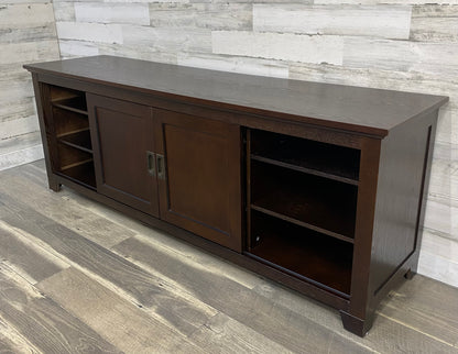 Dark Wood Tv Stand #2