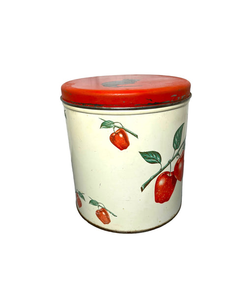 Vintage Apple Metal Canister