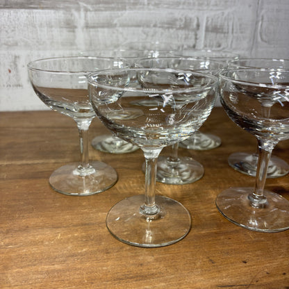 Vintage Champagne Glasses Set Of 8