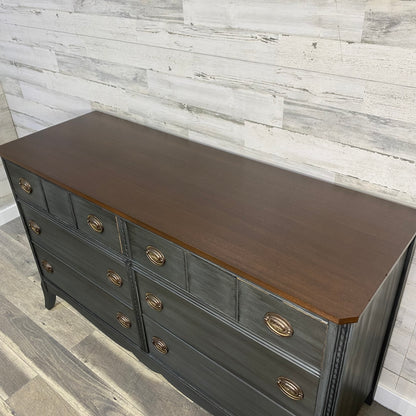 Refinished Buffet Dresser Gray