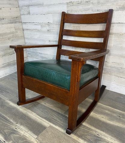 Limbert Antique Mission Oak Rocker Rocking Chair