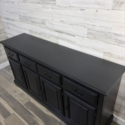 Large Black Buffet Tv Stand