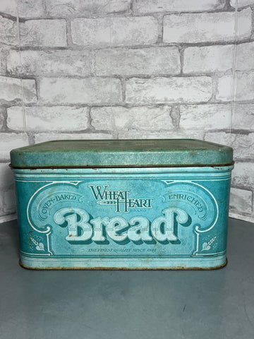 Vintage Large Wheat Heart Brand Bread Tin Box