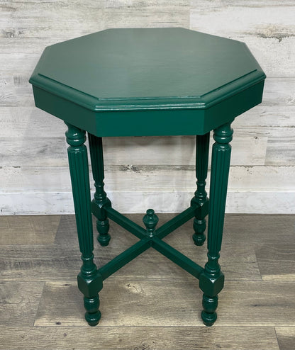 Antique End Table - Green