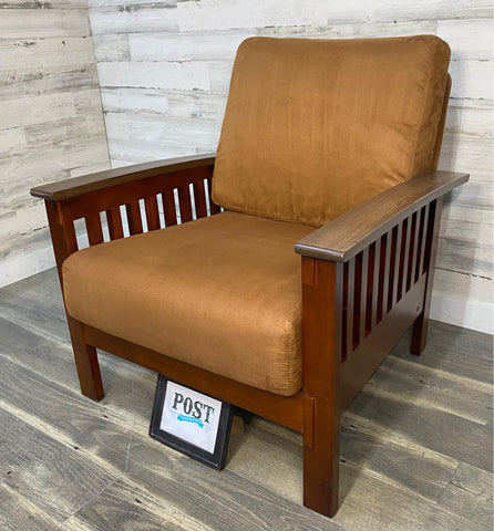 Wood Mission Style Accent Chair