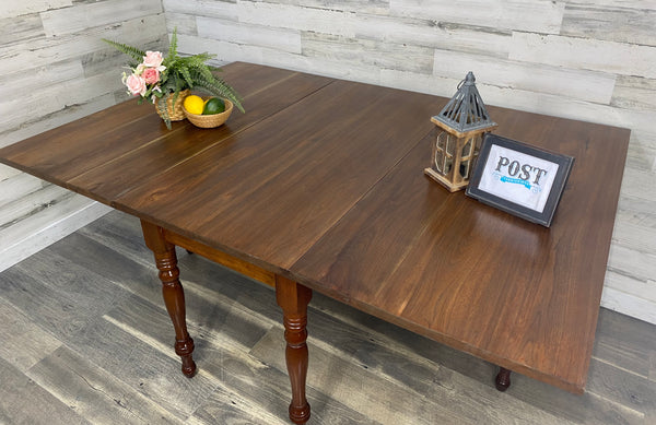 Antique Double Drop Leaf Dining Table