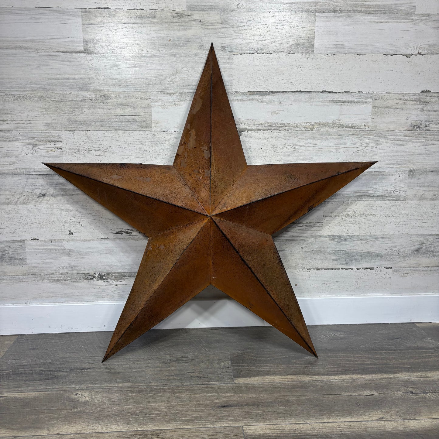 Large Rusty Metal Star Sign