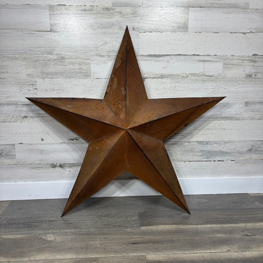 Large Rusty Metal Star Wall Sign