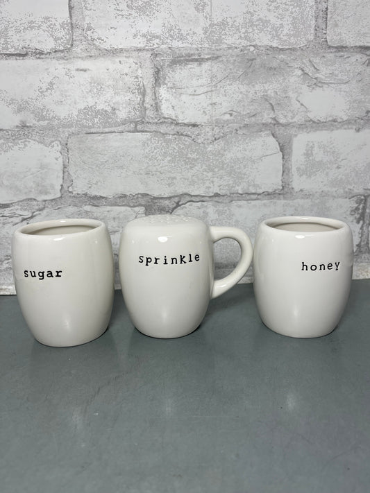 Pottery Barn Coffee House Set (Sprinkle, Sugar, Honey)