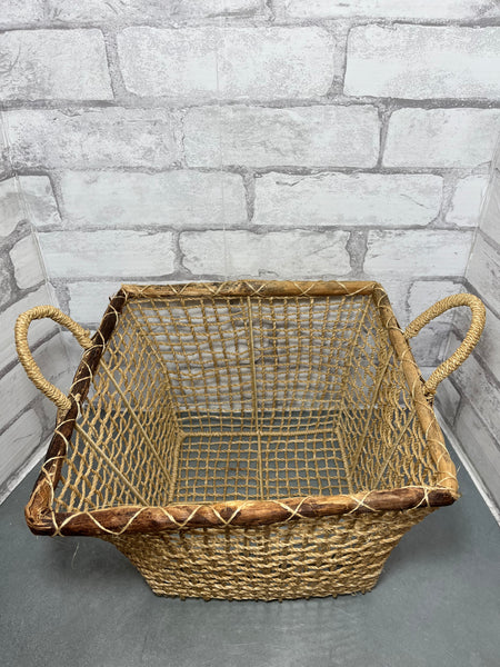 Mid Century Rope Basket