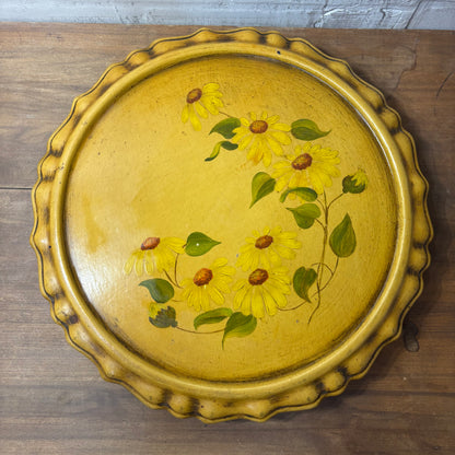 Mid Century Sunflower Lazy Susan
