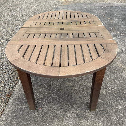 Pottery Barn Outdoor Teak Dining Table