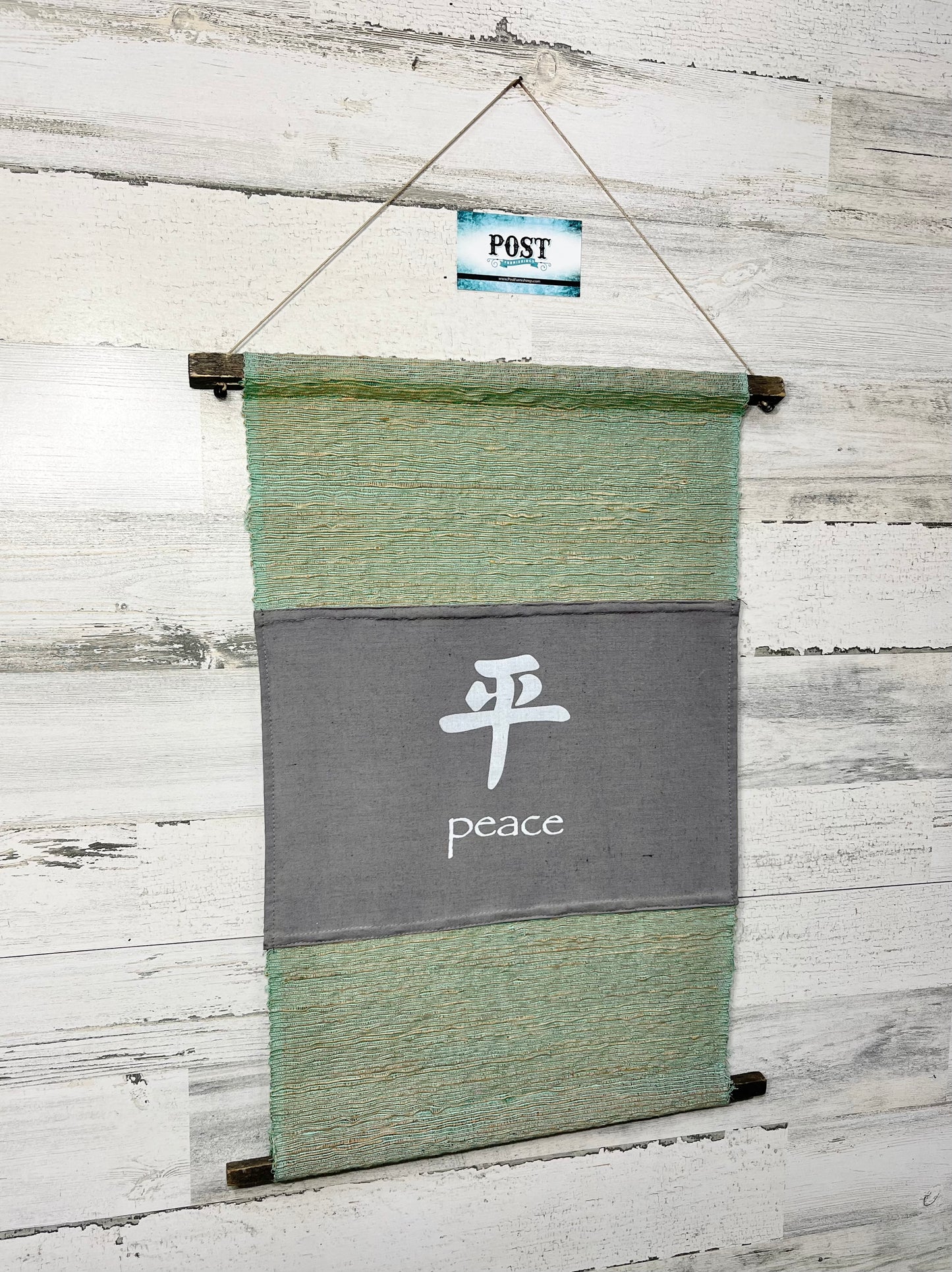 Inspirational “Peace” Symbol Scroll