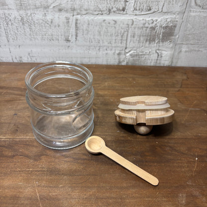 Glass Sugar/ Honey Jar