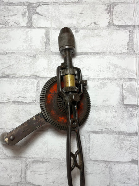 Antique Goodell Pratt Shoulder Hand Crank Drill