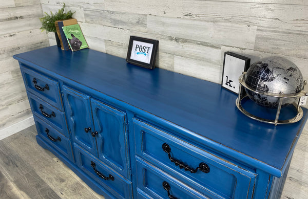 Large Navy Blue Dresser