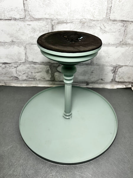 Metal Teal Cake Platter