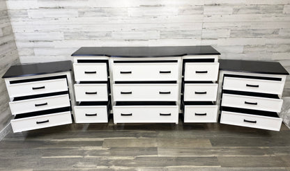 White 3pc Dresser & Nightstand Set