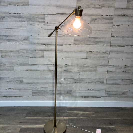 Crosby Bell Glass Shade Floor Lamp