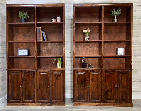 Large Wood Bookshelf Unit