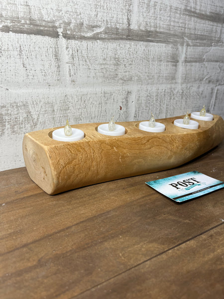 Wooden Candle Holder
