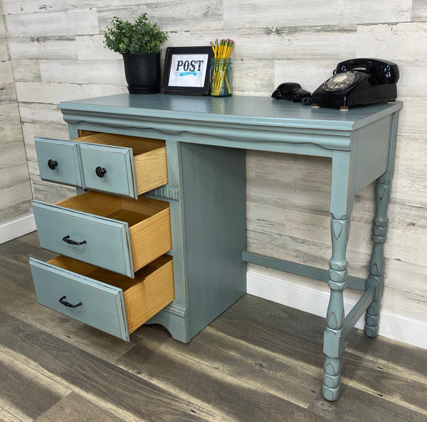 Blue Gray Desk