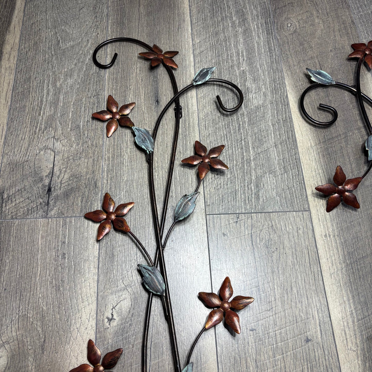 Floral Metal Wall Decor Set Of 2