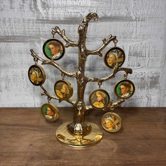 Vintage Brass Photo Tree