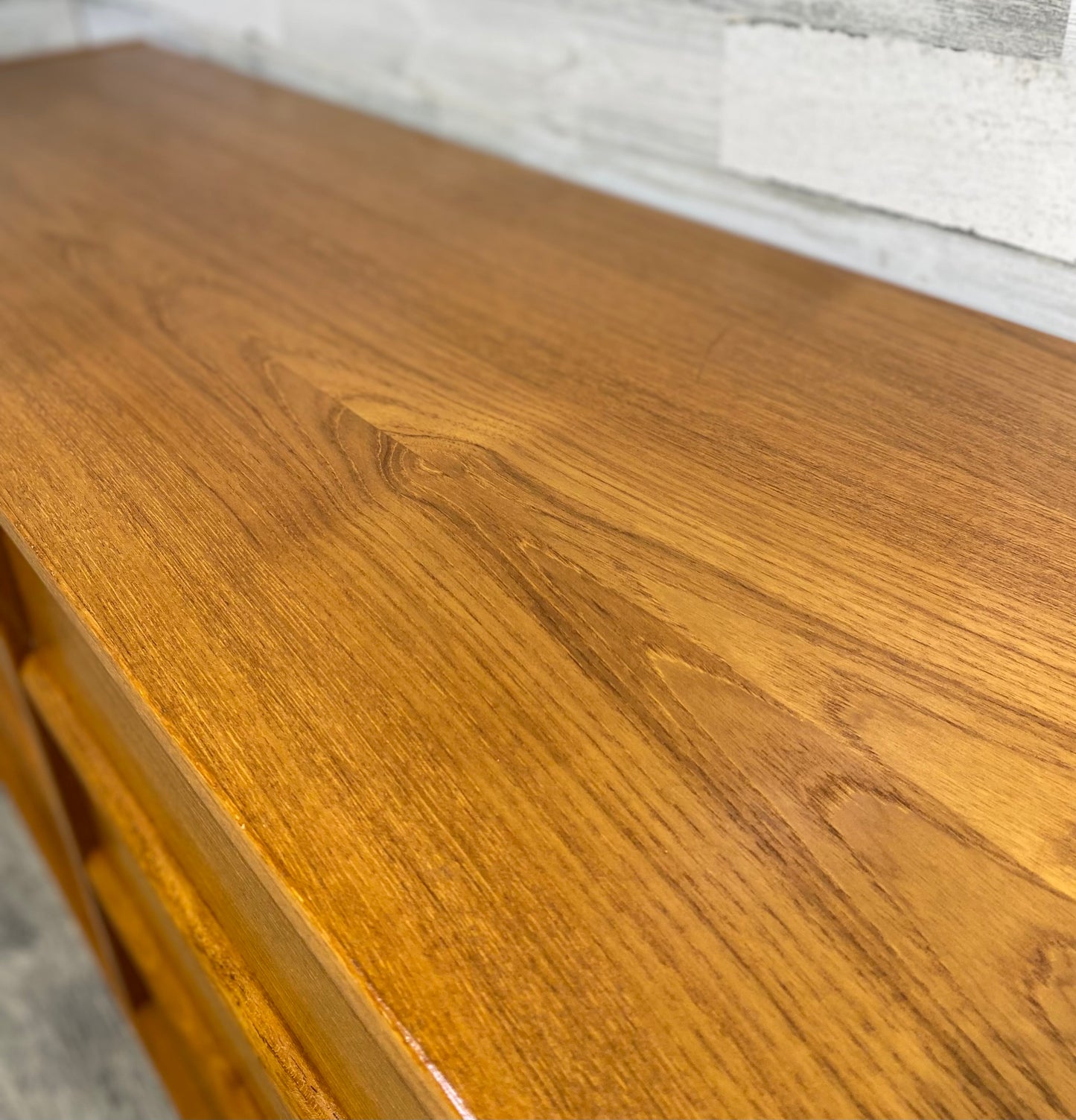 Danish Teak 2pc Dresser Set Jasper