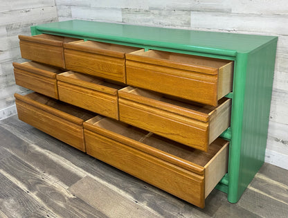 Green & Oak Dresser