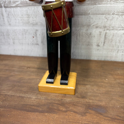 Vintage Traditions Wooden Toy Soldier Drummer Nutcracker