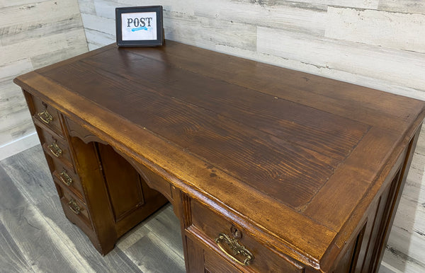 Antique Solid Wood Writing Desk