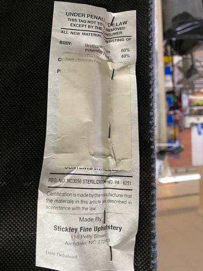 Stickley Gray/Blue Sofa Couch