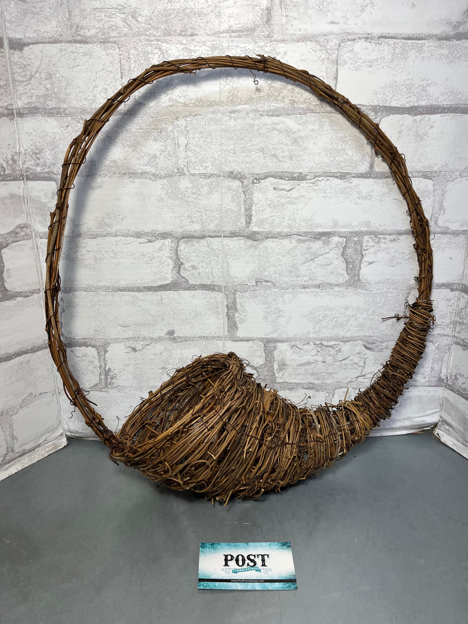 Grapevine Cornucopia Wreath