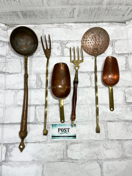 Brass And Copper Kitchen Utensils