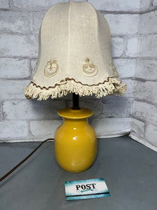 Boho Yellow Small Table Lamp